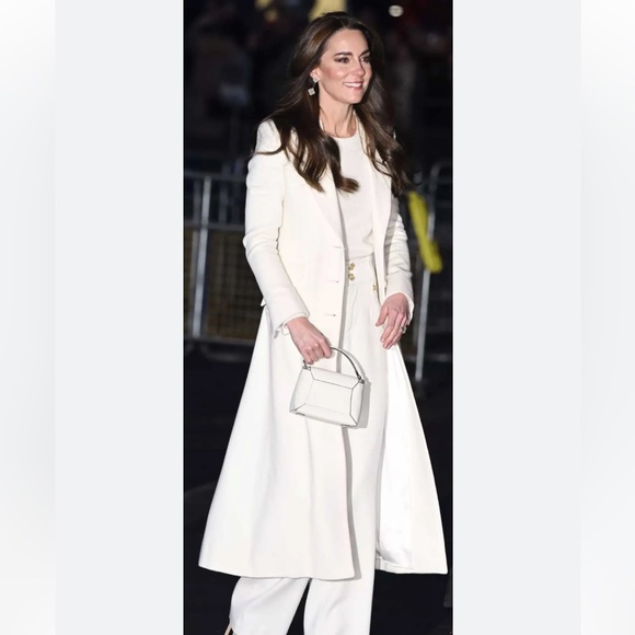 SOLD NWT Strathberry Nano Mosaic Bag Cream Vanilla Leather seen Kate Middleton - Picture 5 of 11